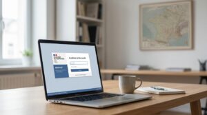 Boîte mail ouverte sur un ordinateur pour un MEL en Normandie